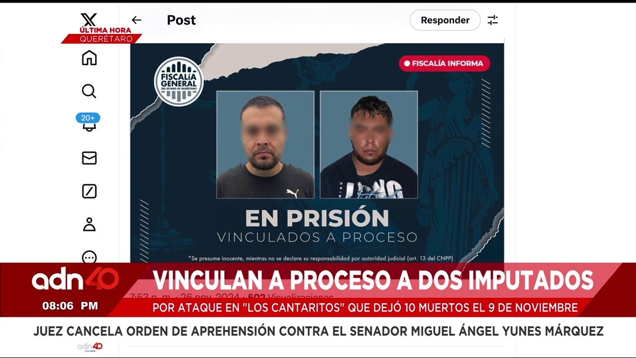 🚨¡Última Hora! Vinculan a proceso a dos imputados por el ataque en el bar "Los Cantaritos"