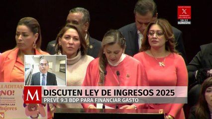 Diputados discuten la Ley de Ingresos 2025; prevé 9.3 bdp para financiar gasto
