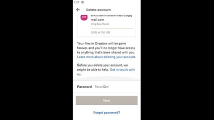 How to delete Dropbox Account Permanently