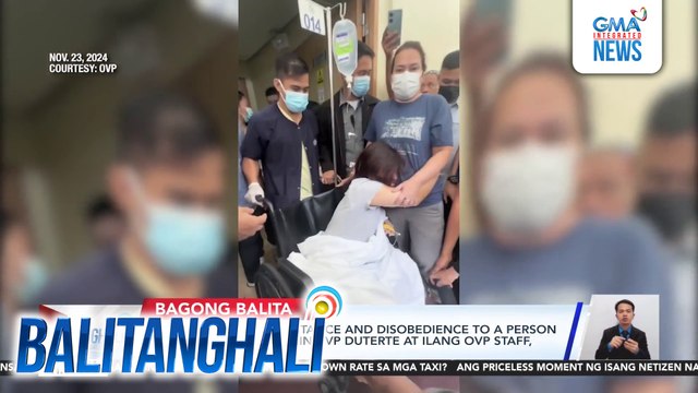 Mga reklamong resistance and disobidience to a person of authority laban kina VP Duterte at ilang OVP staff, inihahanda ng PNP | Balitanghali