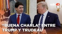 Justin Trudeau habló con Donald Trump sobre la imposición de aranceles a México y Canadá