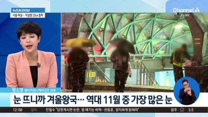 눈 뜨니까 겨울왕국…역대 11월 중 가장 많은 눈