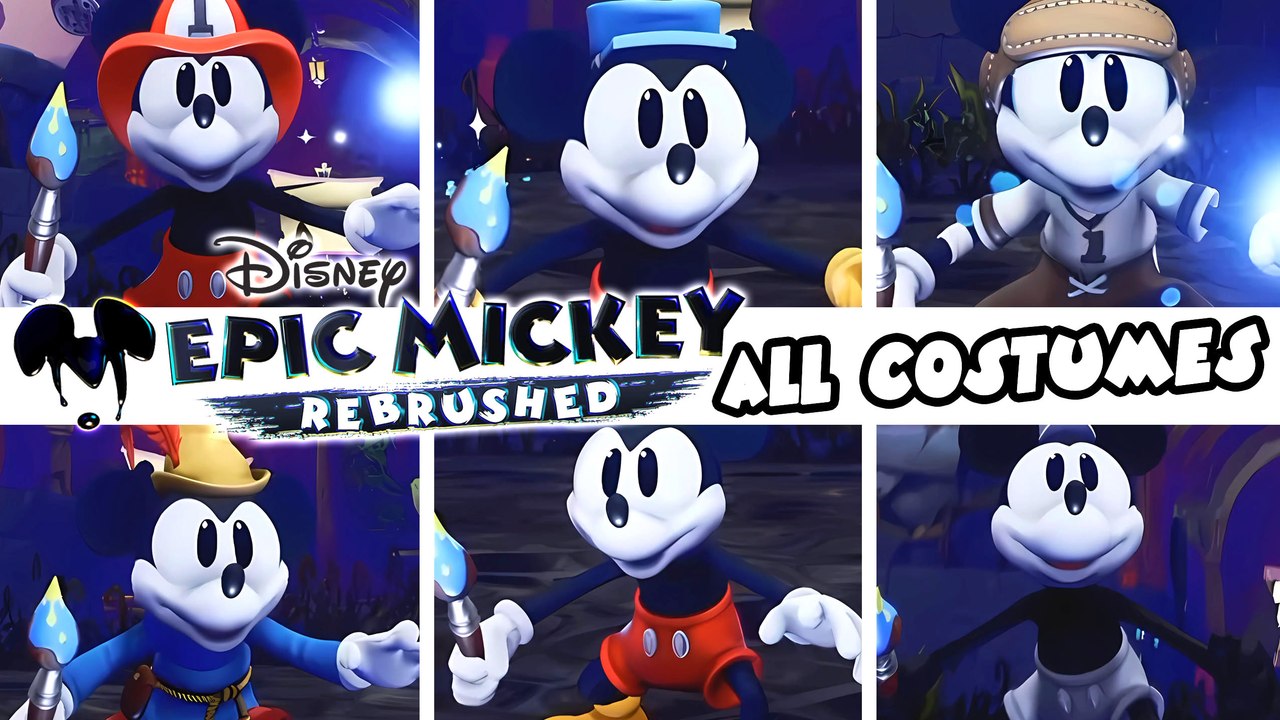 Epic Mickey Rebrushed All Costumes (PS5)