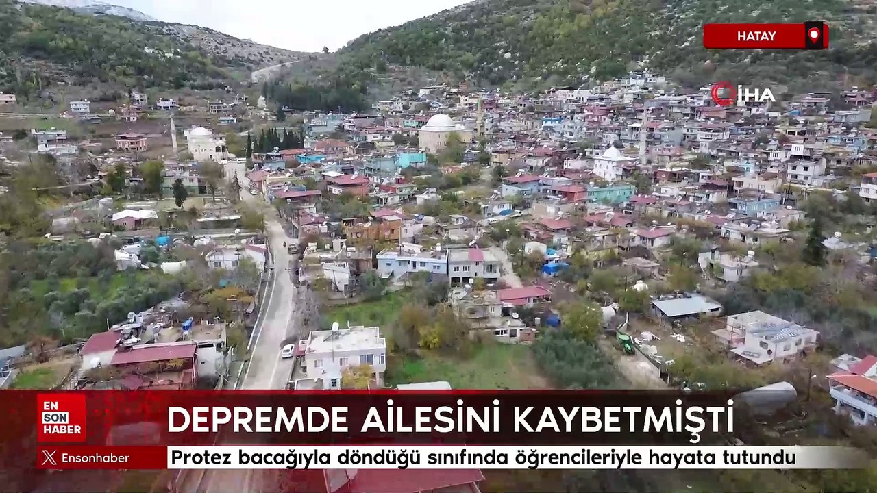 Depremde ailesini kaybeden Zeynep öğretmen, protez bacağıyla döndüğü sınıfında öğrencileriyle hayata tutundu