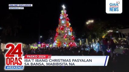24 ORAS WEEKEND ONLINE EXCLUSIVE November 24, 2024: Bentahan ng umano'y disposable vapes na may marijuana oil; Epekto ng Amihan; Maagang regalo ni Khalik Ramos; at Christmas pasyalan