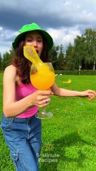 Napkin Ninja 🍹🥰 The Ultimate Juice-Saving Hack! #foodhacks