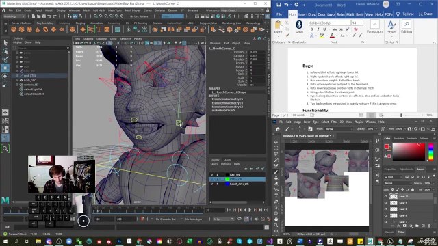 9 Facial Functionality Notes | Learn how to professionally quality check your character rigs for game development.
