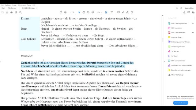 telc Deutsch C1 – Prüfung / 15 / Schreiben – Redemittelsammlungen im Check 02