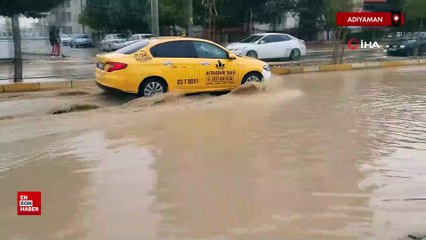 Adıyaman'da sağanak yağış etkili oldu