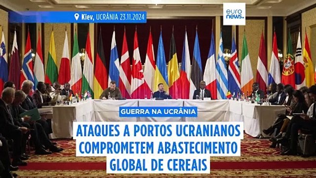 Cimeira Grãos da Ucrânia : 321 instalações portuárias ucranianas foram danificadas pela guerra