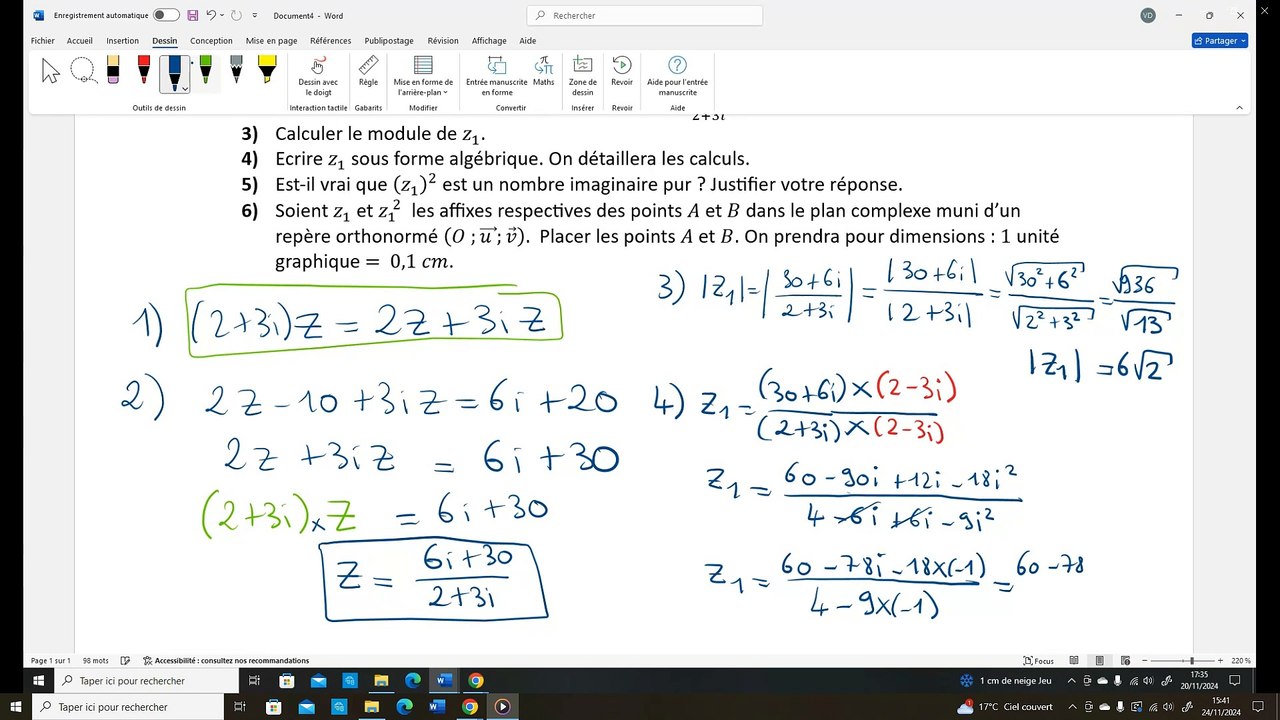 Correction  exercice 10 TSTI2D - (avec sons)