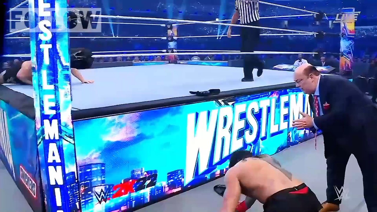 Brock Lesnar Vs Roman Reigns WrestleMania 38