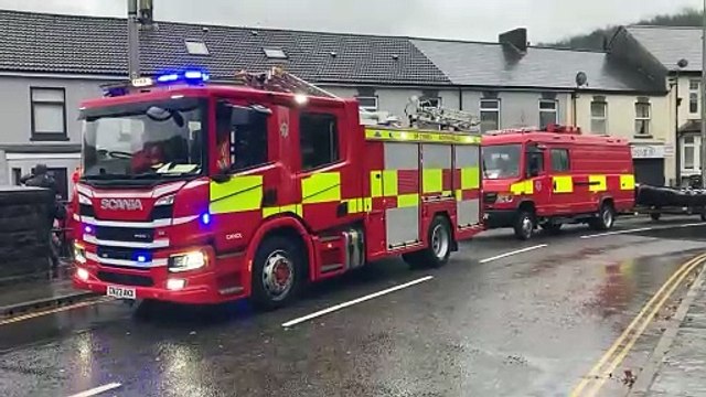 Pontypridd: Residents bail out their flooded homes after heavy rainfall
