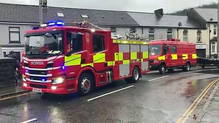 Pontypridd: Residents bail out their flooded homes after heavy rainfall
