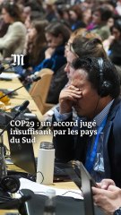 A la COP29, un accord jugé insuffisant par les pays du Sud