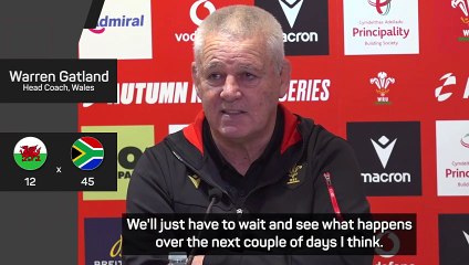 'I'm only human' - Gatland sweating on Wales future