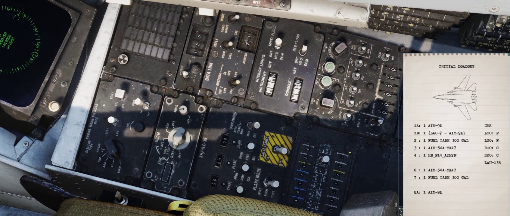 DCS F-14 Countermeasures (AN ALE-39 and LAU-138)
