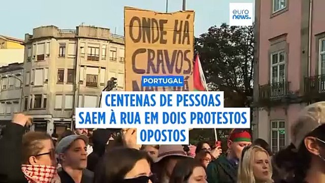 Anti-imigração e antifascismo: Dois protestos opostos juntaram centenas de pessoas nas ruas do Porto