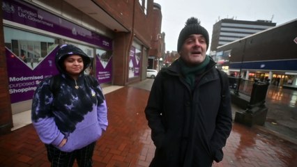 We take to Walsall to see how hardcore the shoppers are in the rain.
