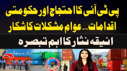 PTI Protest aur Hukumati Iqdamat,Awam Mushkilat ka Shikar.... Aniqa Nisar's Analysis