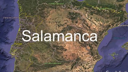 Salamanca, Spain - the cathedral and other tourist attractions