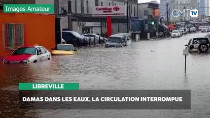 [#Reportage] Libreville : Damas dans les eaux, la circulation interrompue