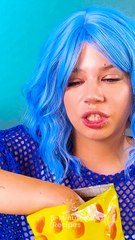 Mini Chopsticks: Tiny Hands, Big Fun! 😂🍟 No More Mess! #funny