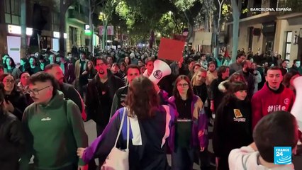 Barcelona protestó para exigir una reducción en el precio de los alquileres
