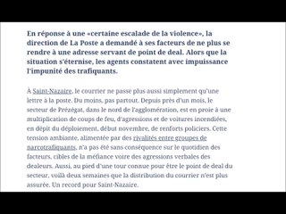 La Poste arrête la distribution de courrier pour protéger les facteurs des attaques des dealers.