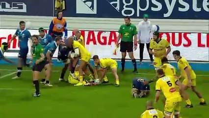 TOP 14 - Essai de Ulupano SEUTENI (SR) - Castres Olympique - Stade Rochelais