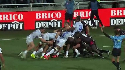 TOP 14 - Essai de Etienne FOURCADE (ASM) - LOU Rugby - ASM Clermont