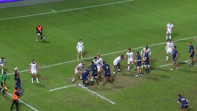 TOP 14 - Essai de Tyler DUGUID (MHR) - Montpellier Hérault Rugby - Section Paloise