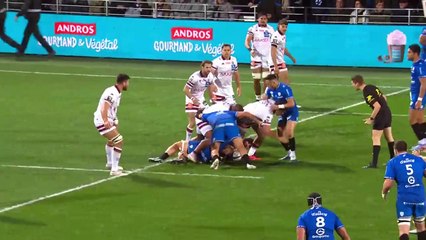 TOP 14 - Essai de Michael RURU (RCV) - RC Vannes - Union Bordeaux-Bègles