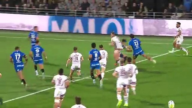 TOP 14 - Essai de Cyril CAZEAUX 2 (UBB) - RC Vannes - Union Bordeaux-Bègles