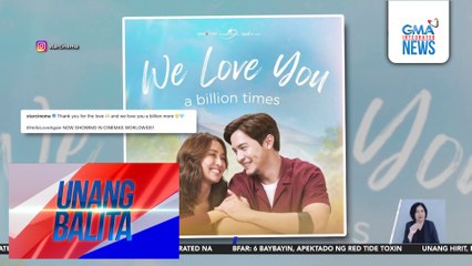 Star Cinema – "Hello, Love, Again," mahigit P1-B na ang gross sales sa worldwide box office | Unang Balita