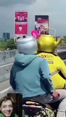 New Helmet Available #reaction #respect #respectshorts #amazingrespect #funnyvideo #shorts #fyp