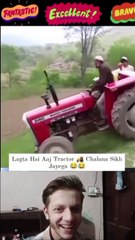 It seems that you will learn how to drive a tractor today #reaction #respect #shorts #fyp #funny