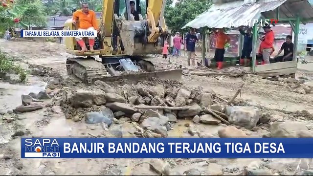 Tiga Desa di Tapanuli Selatan Diterjang Banjir Bandang, Rumah Warga Rusak, Dua Orang Tewas