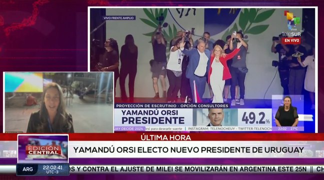 Yamandú Orsi es declarado electo como el nuevo presidente de Uruguay