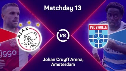 Ajax claim 2-0 victory over PEC Zwolle