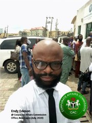 Endy Edeson At Corporate Affairs Commission Office Alausa Ikeja Lagos