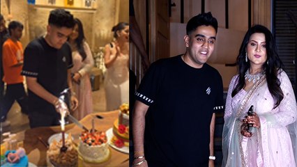 Raghav Sharma 25th Birthday पर Amruta Fadnavis & Other Celebs Cake Cutting,Full Inside Video...