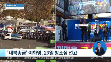 ‘대북송금’ 이화영, 29일 항소심 선고