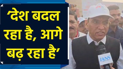 National Constitution Day के अवसर पर Mansukh Mandaviya ने युवाओं की पदयात्रा का किया नेतृत्व