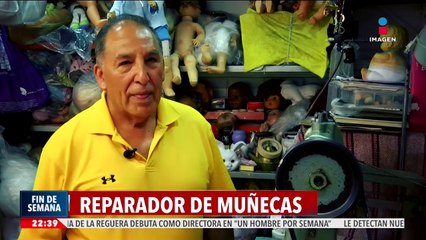 Enrique le da una segunda oportunidad a muñecas clásicas; tiene un hospital de muñecas
