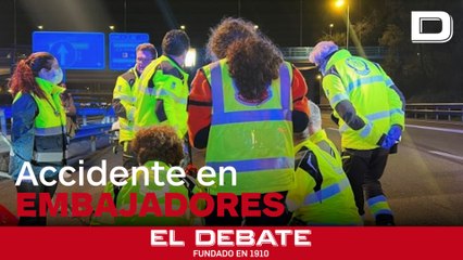 El aparatoso accidente en Madrid que ha dejado grave a un conductor