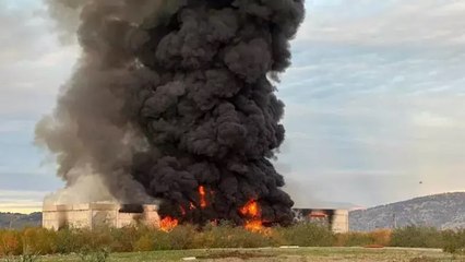 İzmir’de fabrika yangını