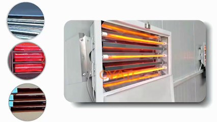Red ruby infrared halogen lamp 1200mm 1500w paint booth heating lamp