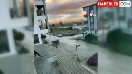 Hatay'da Fırtına, Apartmanın Çatısını Uçurdu