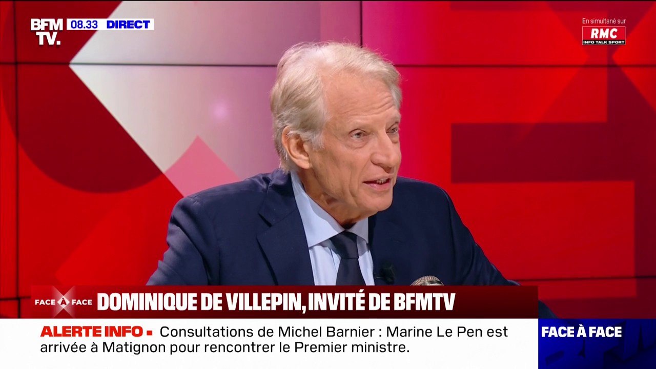 "Il faut se mobiliser": Dominique de Villepin évoque l'arrestation de l'écrivain franco-algérien Boualem Sansal